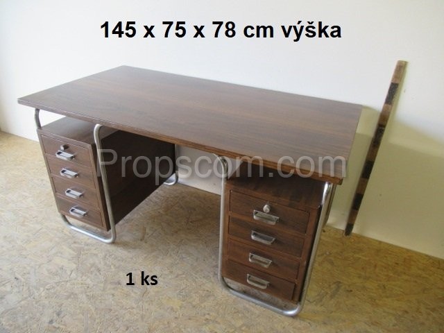 Chrome wood desk