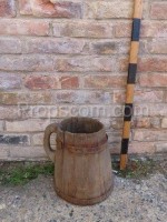 Wooden watering can