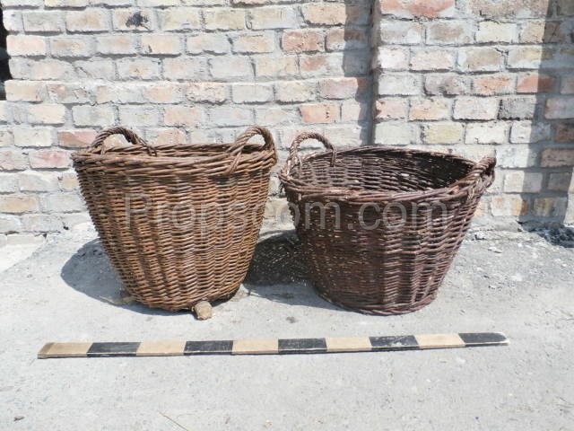 Wicker collection baskets