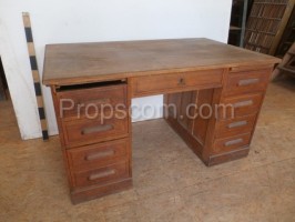 Light wood desk