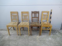 Wooden different chairs