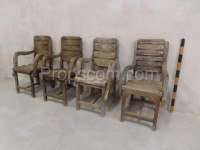 Wooden armchair