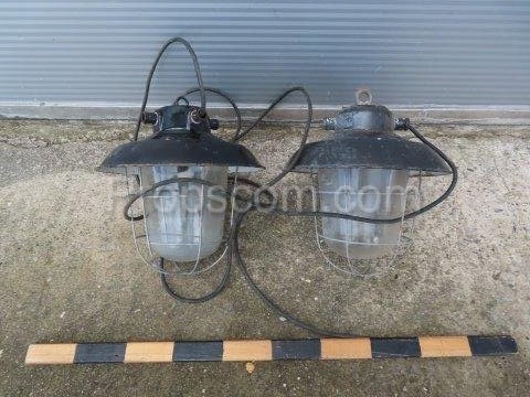 Industrial safety lamps black