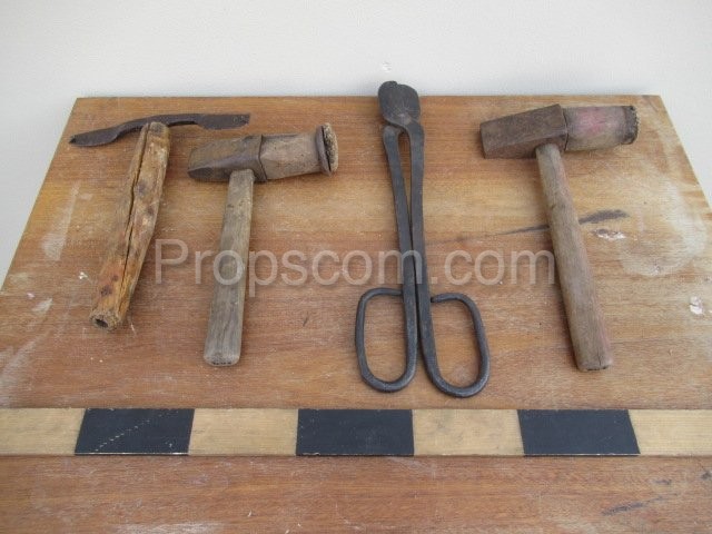 Carpentry and blacksmith tools