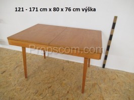 Light brown wooden sofa table