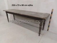 Long wooden table 