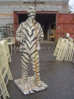 Statue eines Zebramannes