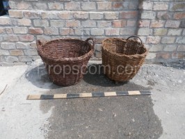 Wicker collection baskets