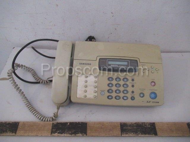 Office telephone with answering machine