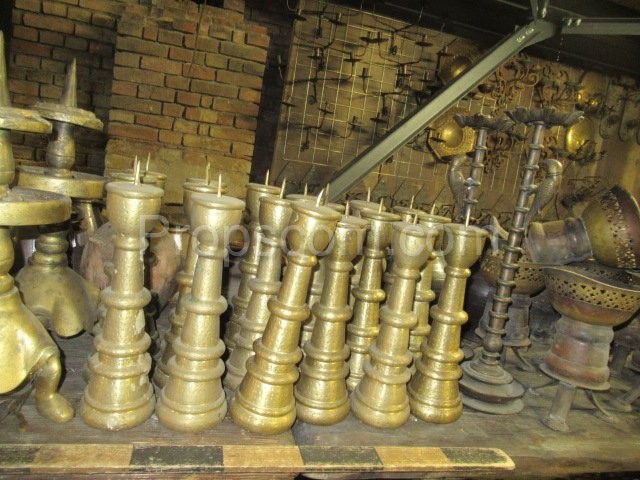 Brass candlesticks