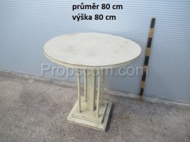 Wooden round table
