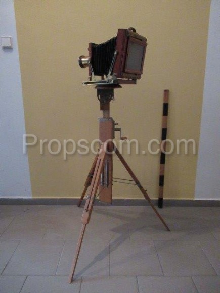 Brass camera with tripod