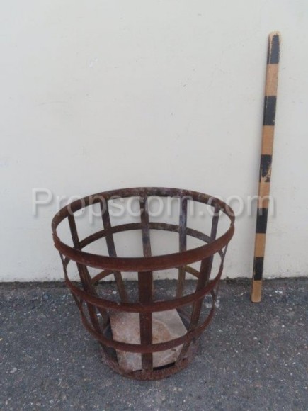 Wrought iron basket