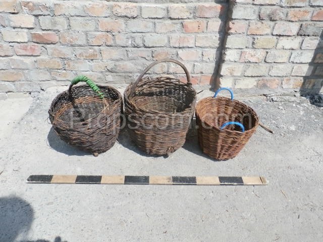 Wicker collection baskets