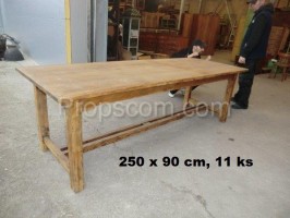 Wooden long table