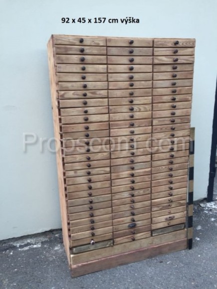 Wooden filing cabinet