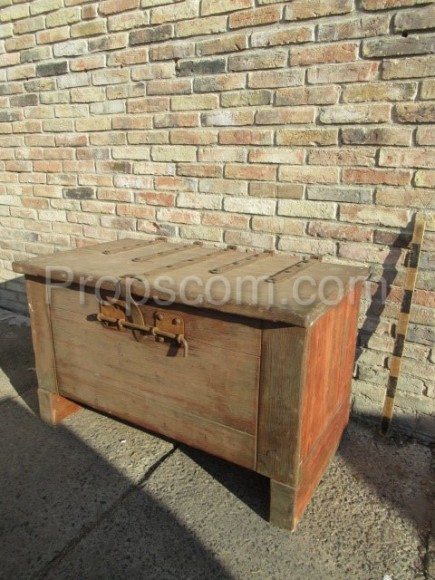 Forged wooden chest