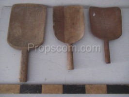 Merchant shovels wooden