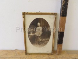 Photo of a boy in a frame