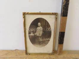 Photo of a boy in a frame