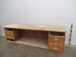 sales counter with drawers