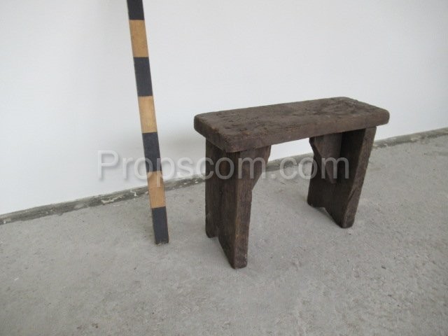 Wooden narrow chair