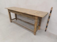 Narrow wooden table