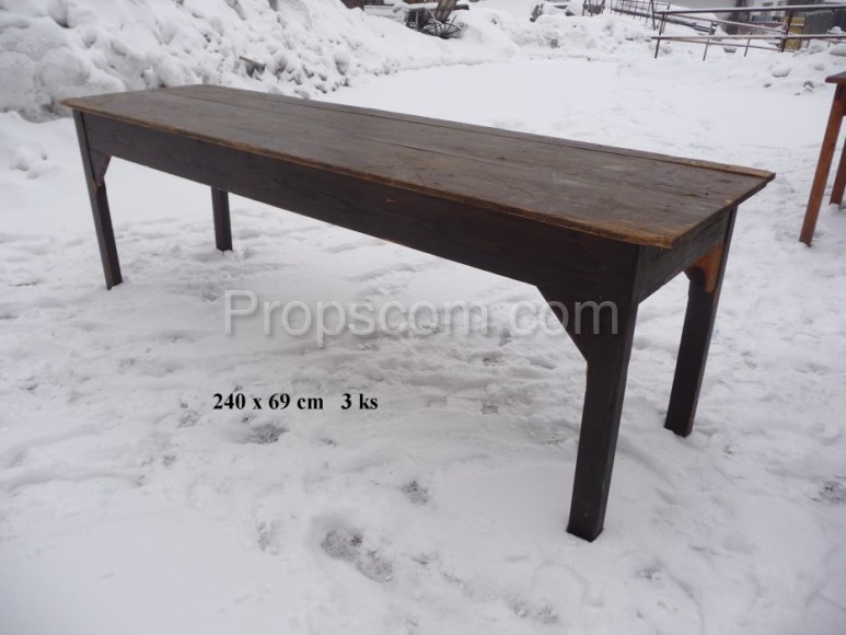 Wooden long table