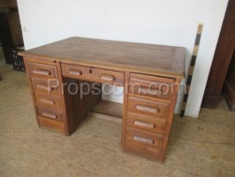 Light wood desk