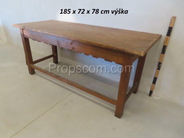 Wooden long table