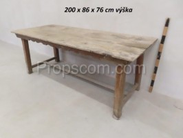 Narrow wooden table