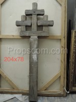 Wooden cemetery cross