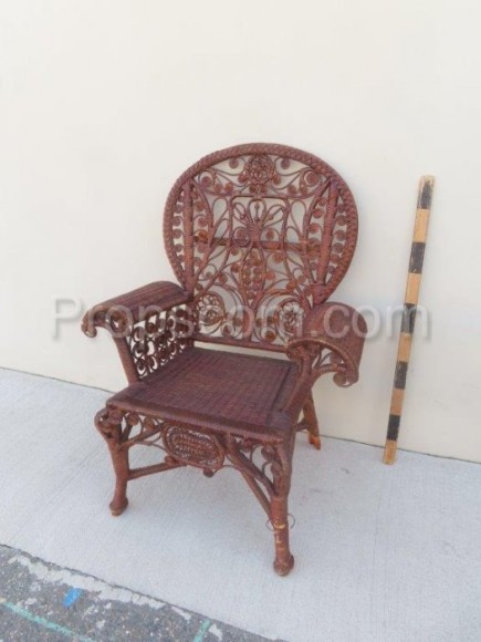 Wicker armchairs