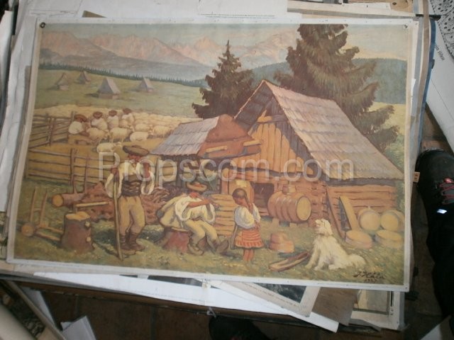 School poster - Slovak countryside