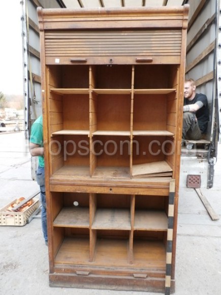 Large filing cabinet with shutter