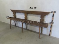 Wooden bench