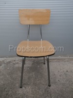 Židle chrom laminát imitace dřeva