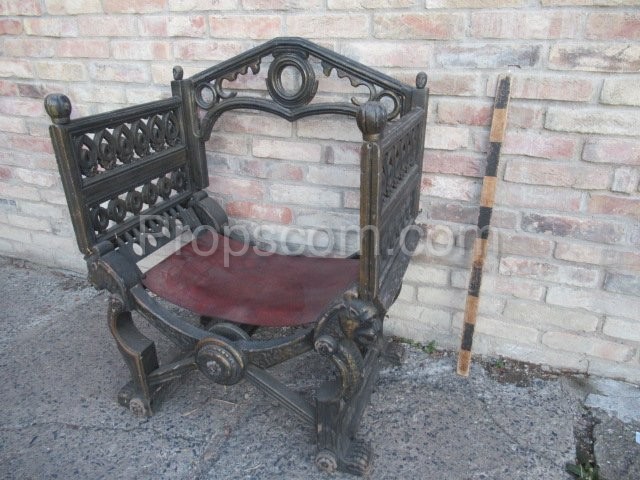 Armchair carved