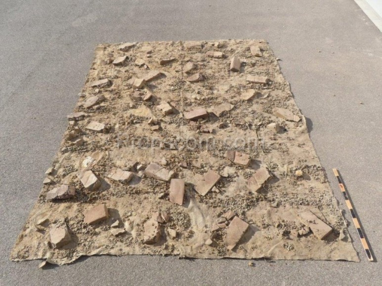 Rubble - carpet imitation of the surface