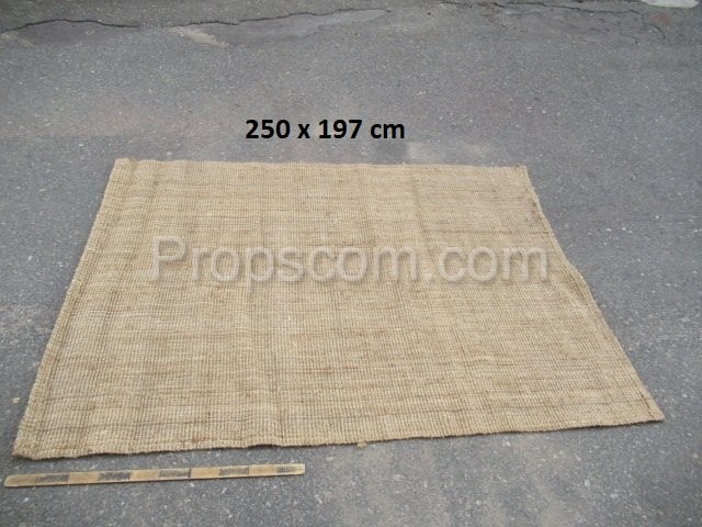 Burlap carpet