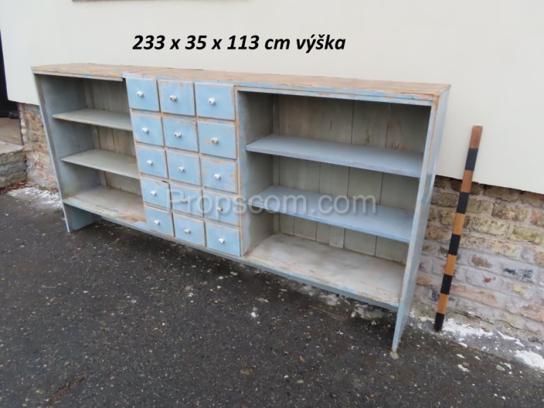 Commercial two-part shelf