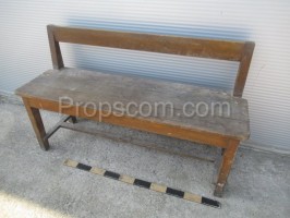 Small wooden bench