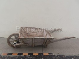 Wooden wheelbarrow