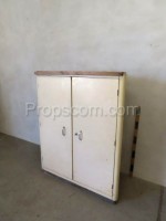 Double-leaf corner cabinet