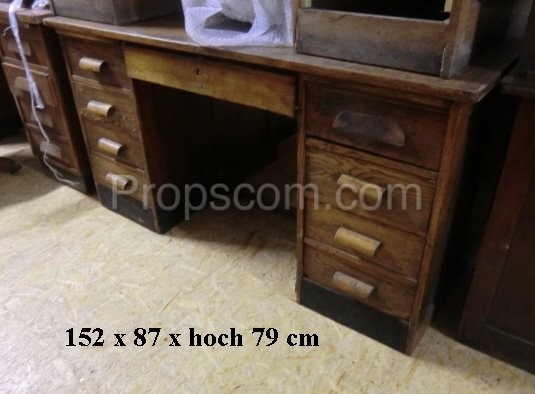 Dark wooden desk