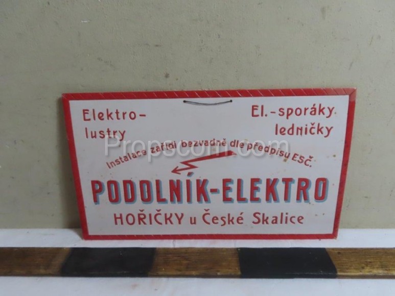 Reklamní cedule: Podolník elektro