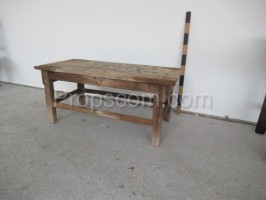 Wooden bench