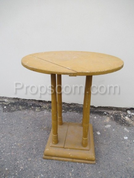 Wooden round table