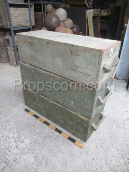 Wooden military long box