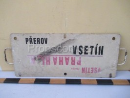 information sign: Vsetín - Prague